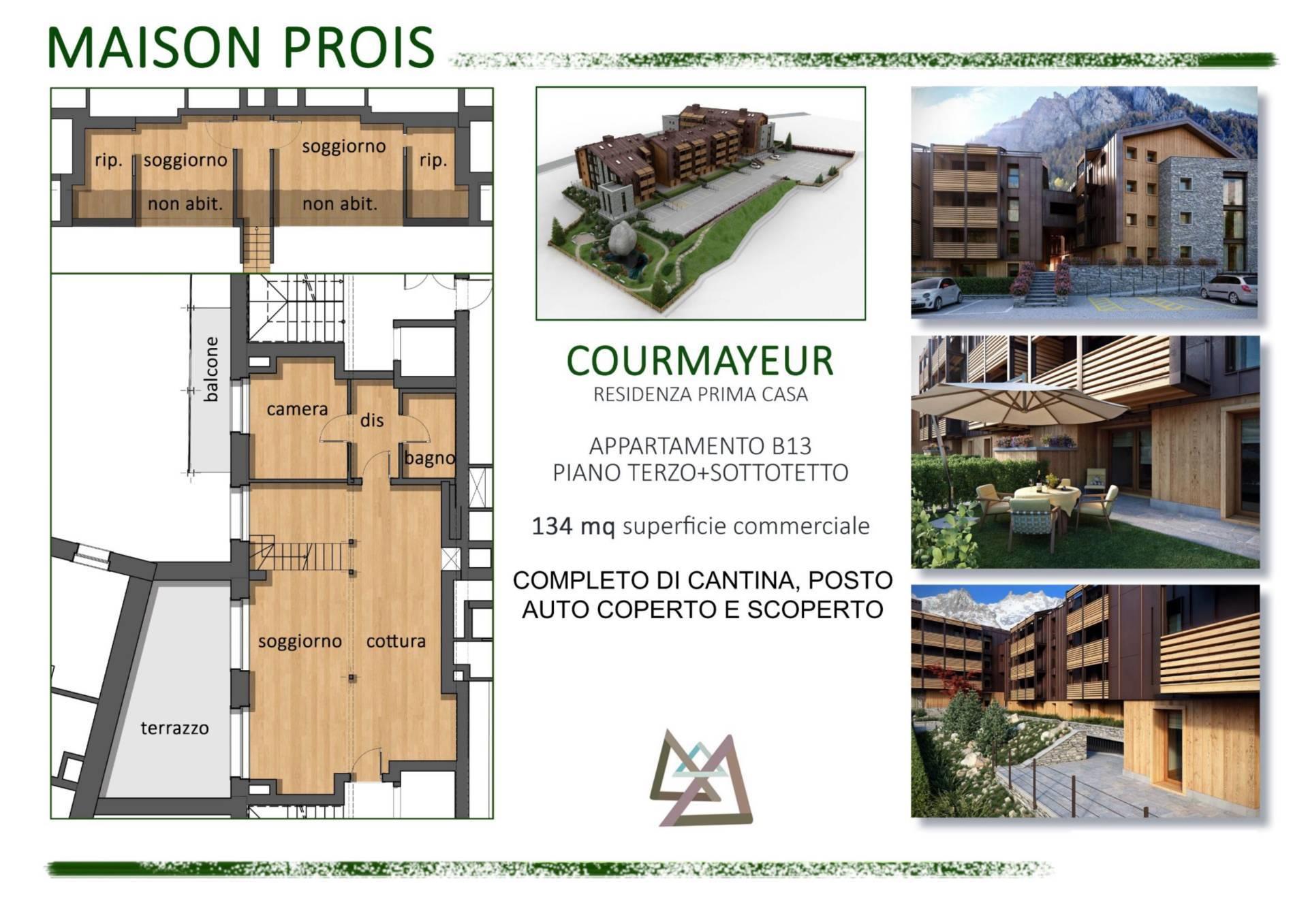 Apartment 134 m2 in Courmayeur