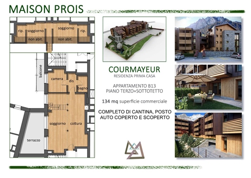 Appartamento di 134 m2 a Courmayeur