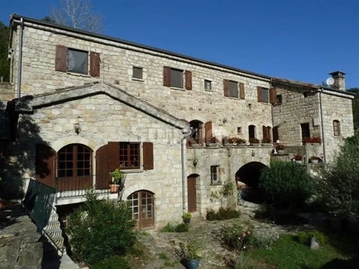 Ardèche - 12e eeuws gebouw - 4 hectare - Zwembad