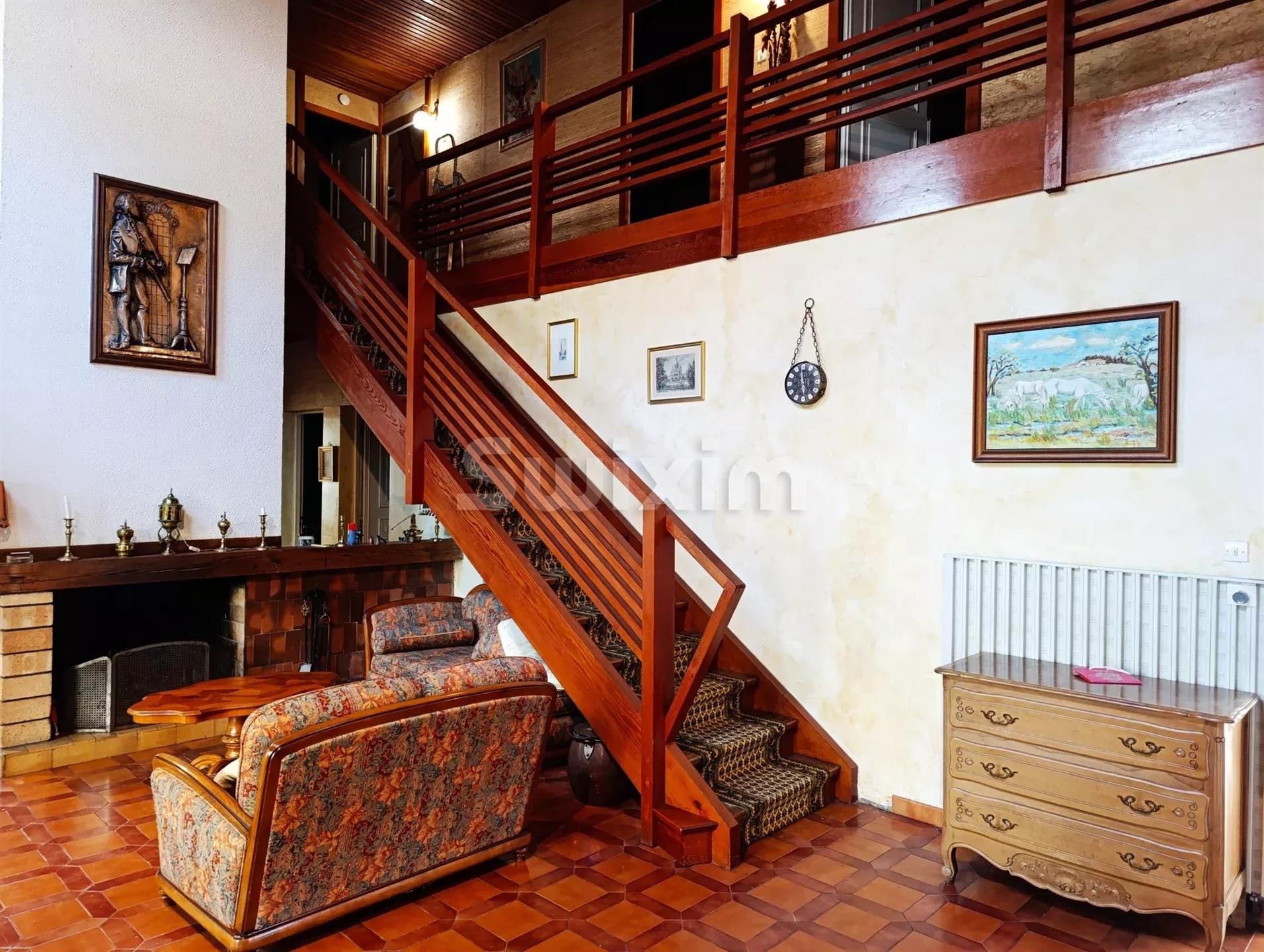 Large family home with swimming pool.