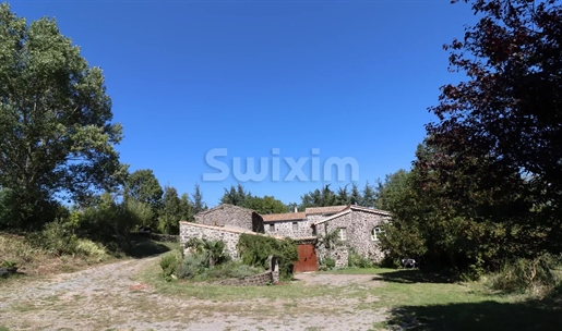 Ardèche farm with 10ha, outbuildings and springs