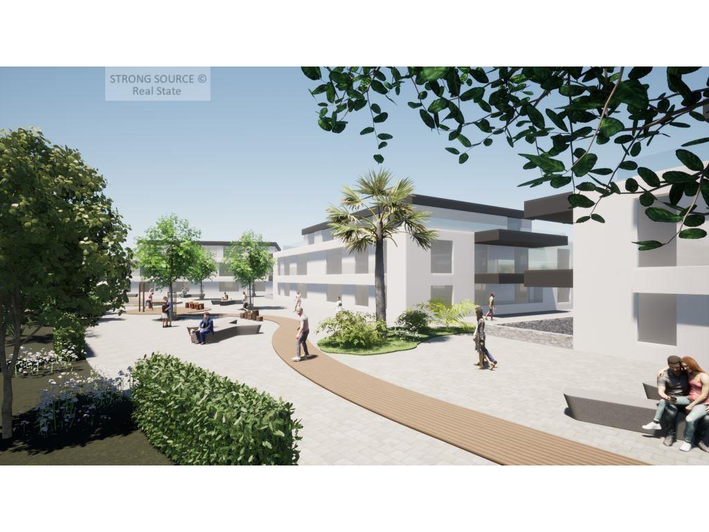 Terreno urbano con proyecto aprobado para una parcelación con 5 edificios (50 pisos), entre la playa