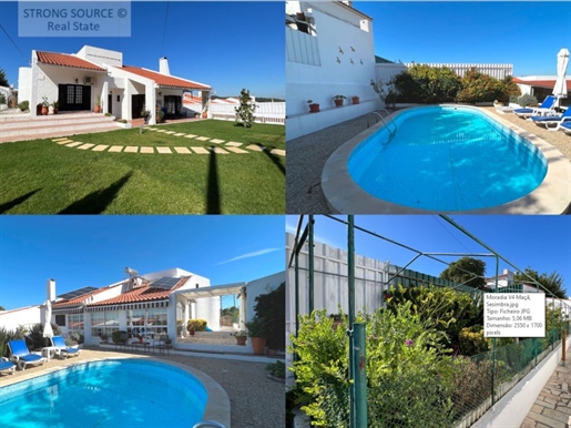 Excellente villa de 4 chambres, jardin, piscine et garage, panneaux solaires photovoltaïques et pann