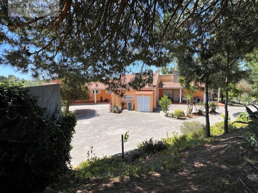 Beautiful property in Sesimbra, with 13,750 m2 with a villa, sea views and very fertile land, next t