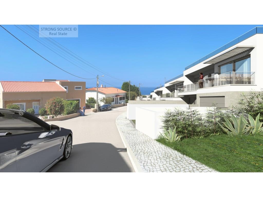 Townhouses (4) with sea views, terraces, swimming pool and excellent areas, good sun exposure, 10 mi