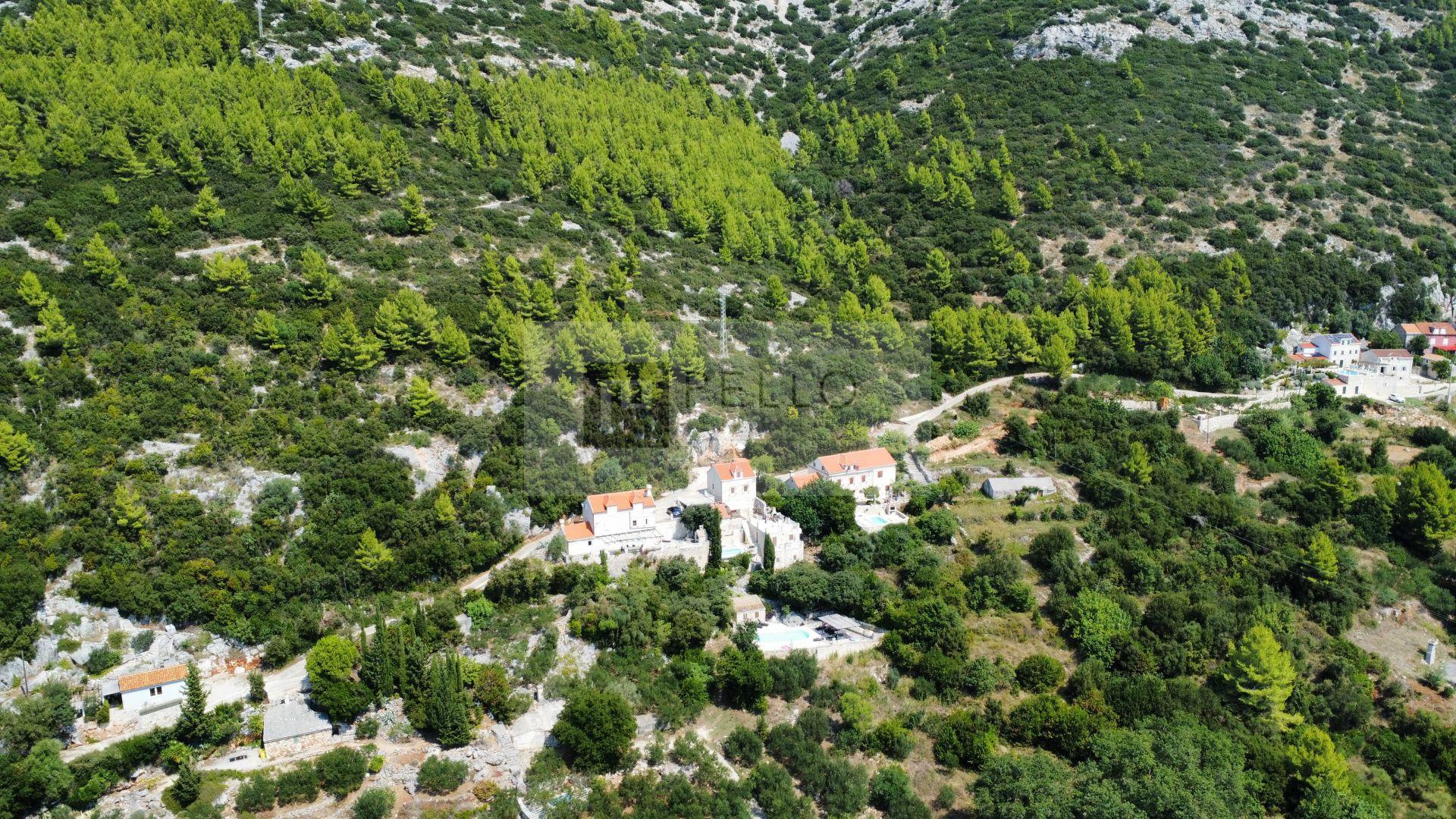 Stone house with swimming pool and sea view (Viganj, Peljesac)