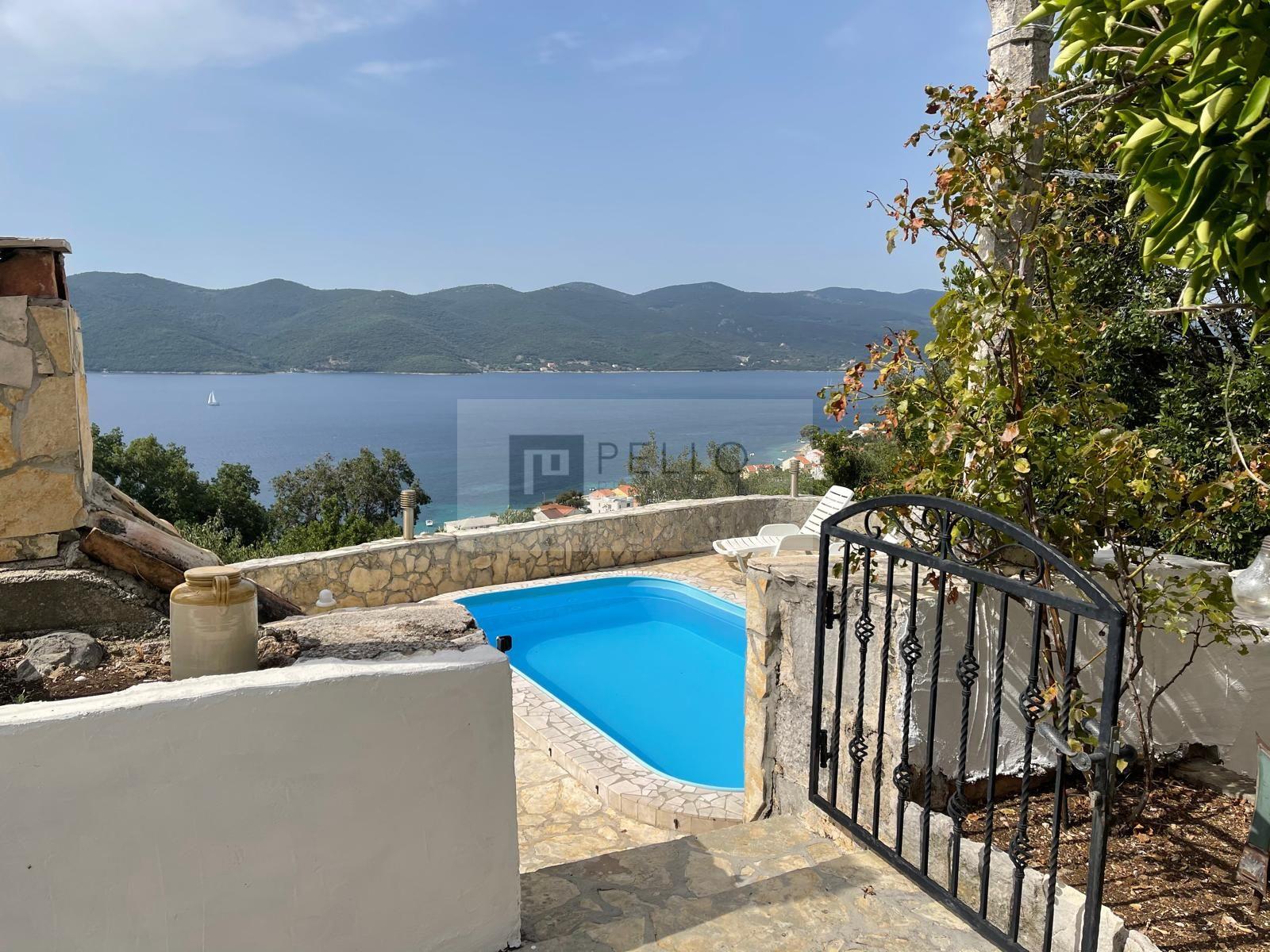 Stone house with swimming pool and sea view (Viganj, Peljesac)