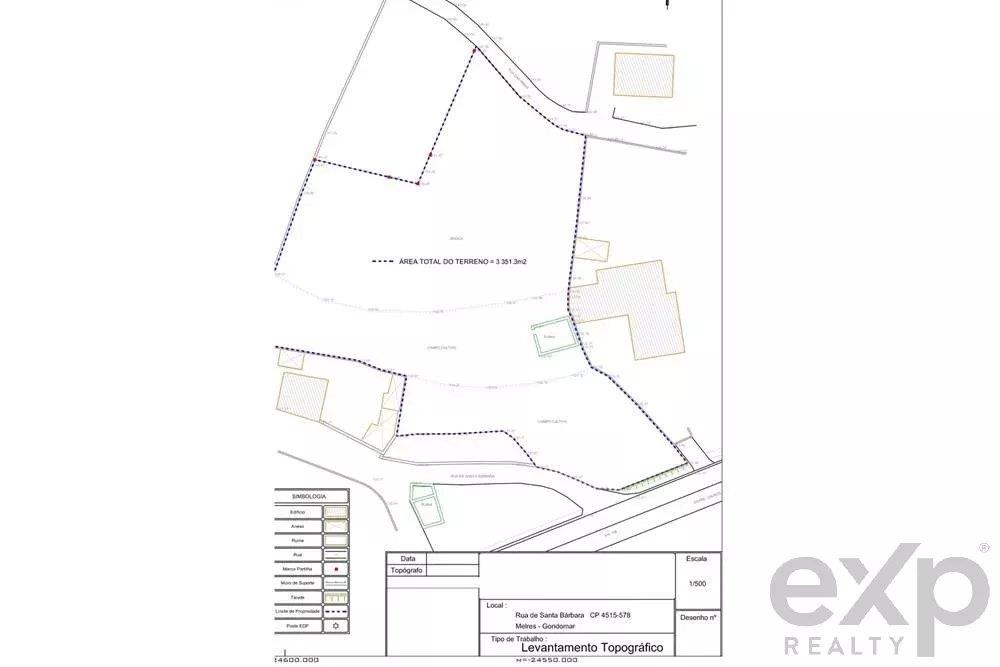 Land with an area of 3,352 m2, located on Avenida José Joaquim Ferreira, Melres