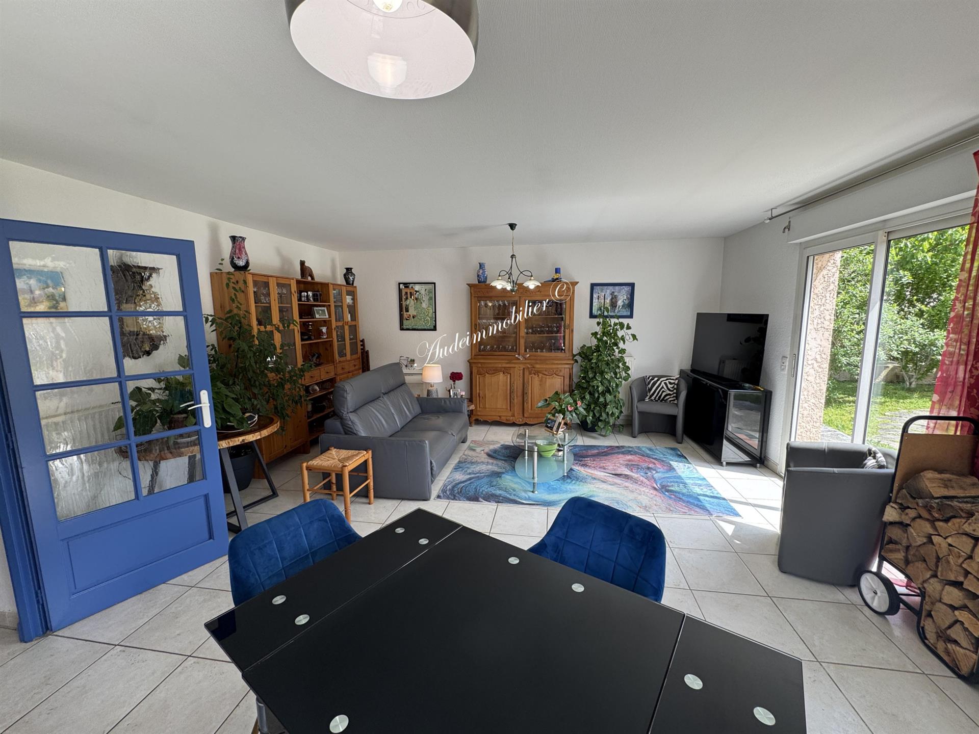 House on one level with garage