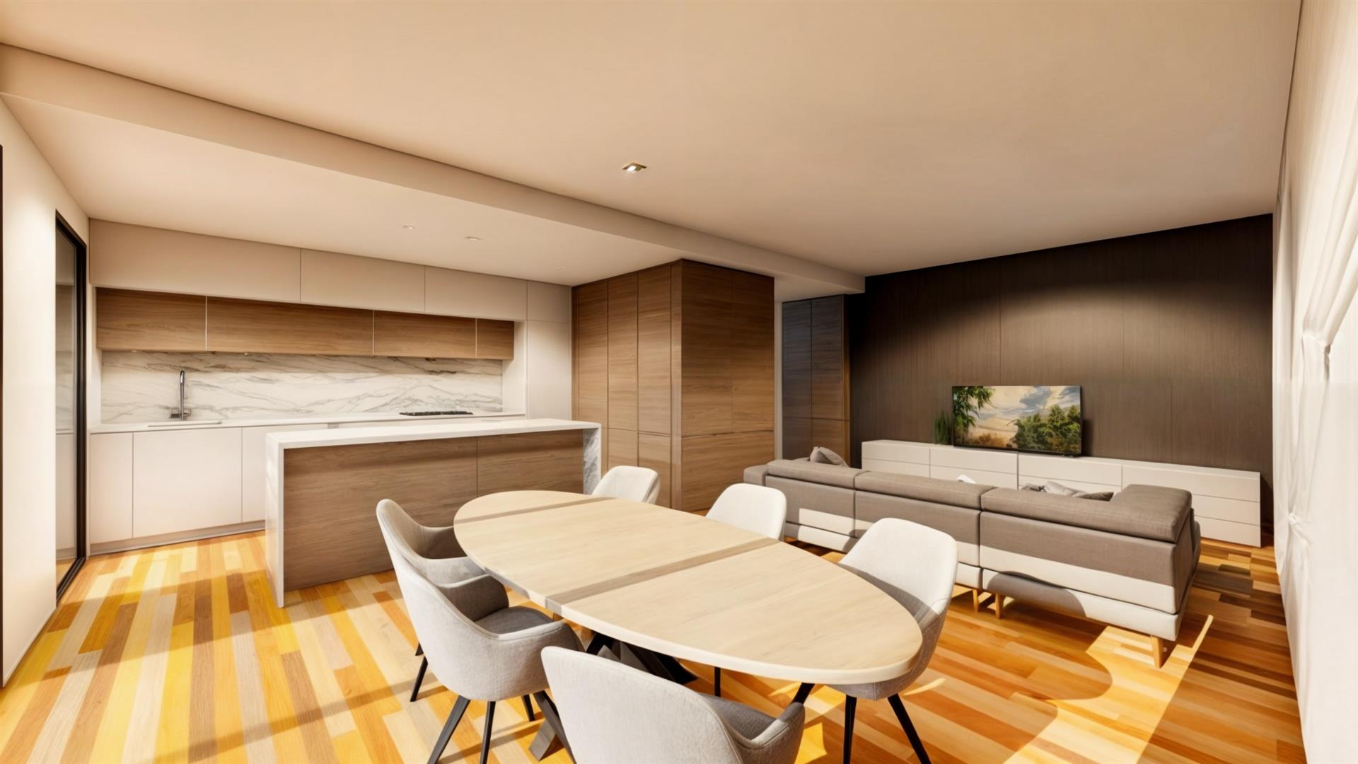 New 3-bedroom duplex apartment