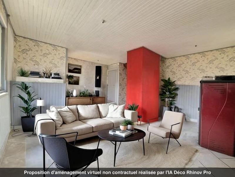 Dpt (42), à vendre 15 min de Montbrison maison de 107 m² Plein Sud 4 chambres sur 547,00 m² de terra