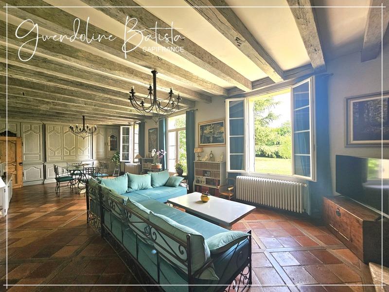 Charming stone property with gîte, swimming pool and wooded park - Lamonzie Saint Martin (24)
