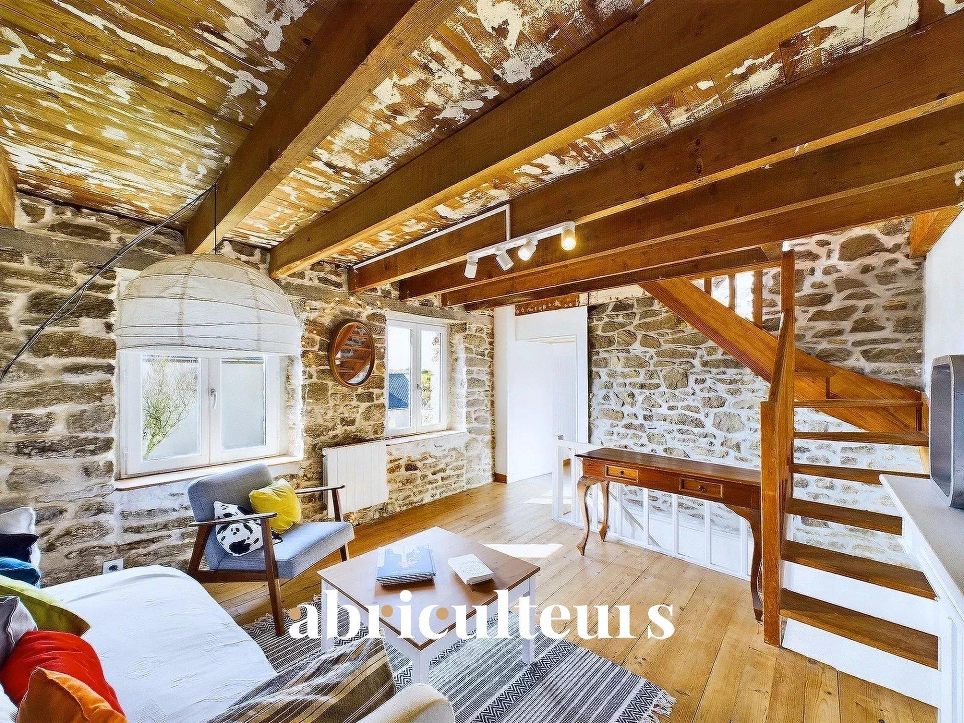 196 m² stone house in Plounéour-Brignogan-Plages, 800 m from the beach