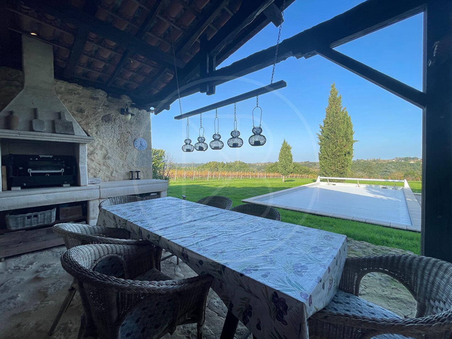 Stone property with stunning views