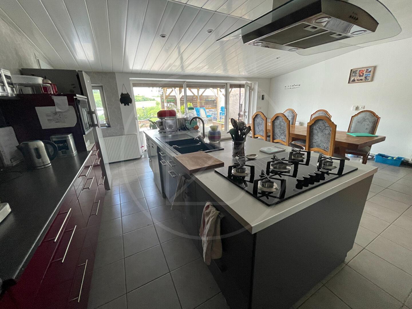 Modernised semi-detached home with pool