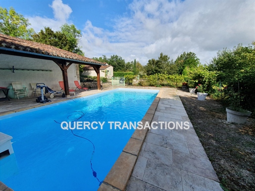 Vente A Terme - Sud Cahors maison en pierre occupée avec piscine