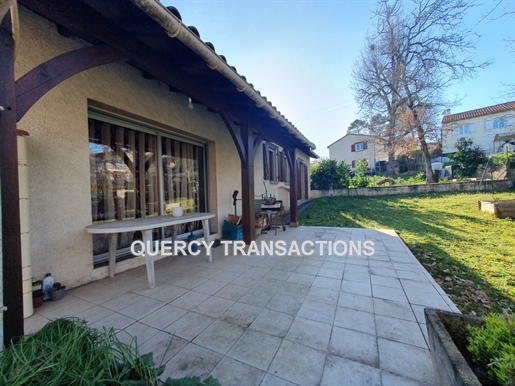 Cahors, quartier résidentiel au calme, maison avec jardin et garage