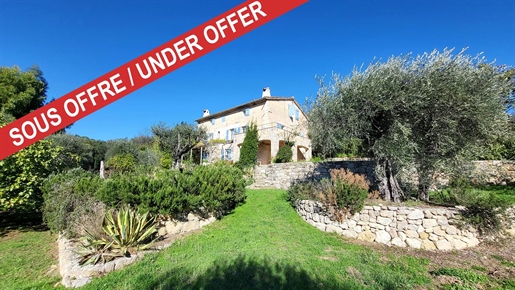 Under Offer Le Rouret - Charming 17th Century Stone Bastide with Sea Views