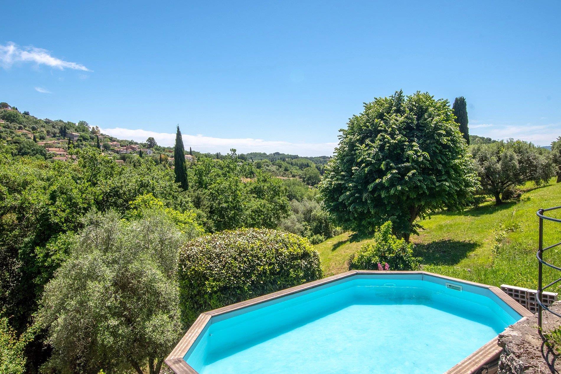 À vendre à Magagnosc - villa avec 3 chambres sur un terrain d'un hectare