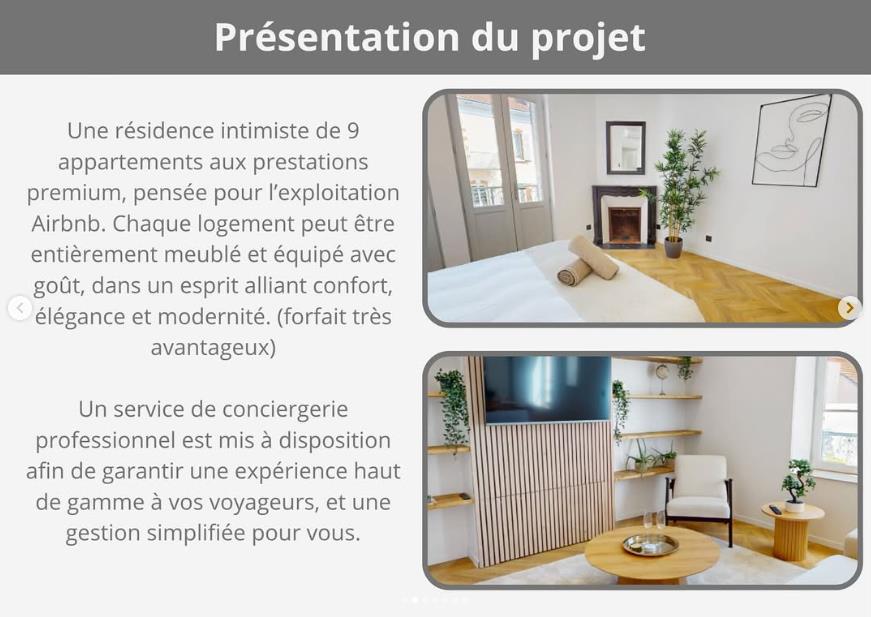 Résidence haut de gamme clé en main hyper centre de Vichy