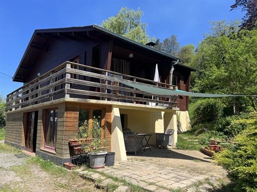 For Sale in Seix,Wooden chalet house for sale with 2 bedrooms and possibility of creating a separate