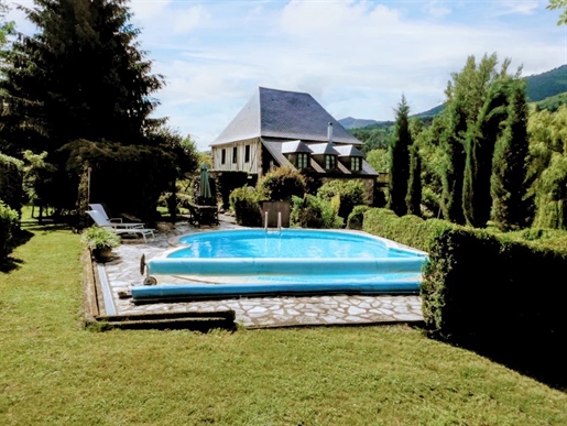 For Sale a 5 bedroom watermill set in 4332m2 of garden with a pool and water rights in Argein