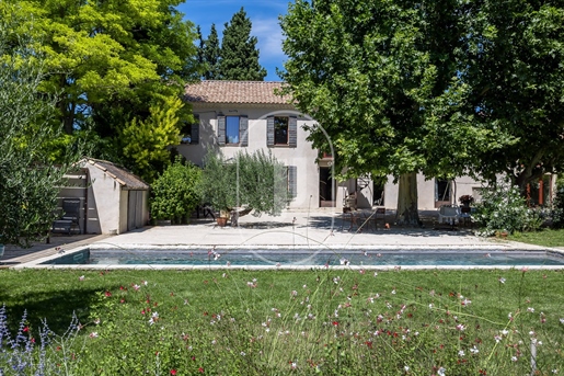 Contemporary farmhouse with pool and outbuildings for sale near