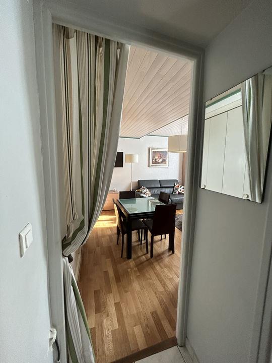 Single-storey apartment with balcony