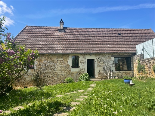 Stenen huis met tuin in het dorp op hoogtes 5 minuten van Montignac-Lascaux.