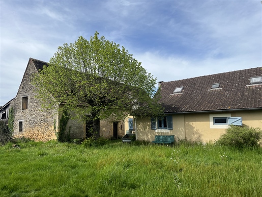 In de buurt van Montignac, in een rustige omgeving, vakantiehuis met grote schuur en prachtige tuin