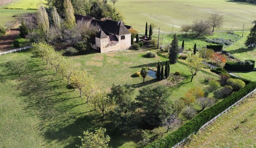 Ideally situated on the heights of Montignac-Lascaux, stone and slate property of character with ove