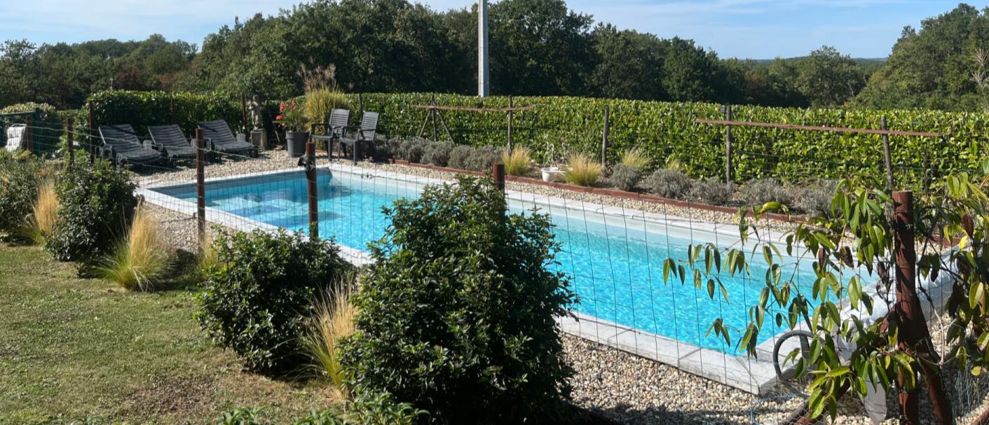 Between Sarlat and Montignac, in a quiet location, recent house with swimming pool set in 1700 m2 gr