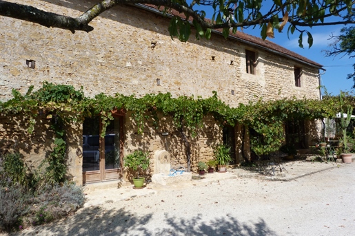 Renovated stone barn with 180m² of living space, in the heart of the Périgord Noir, close to all ame