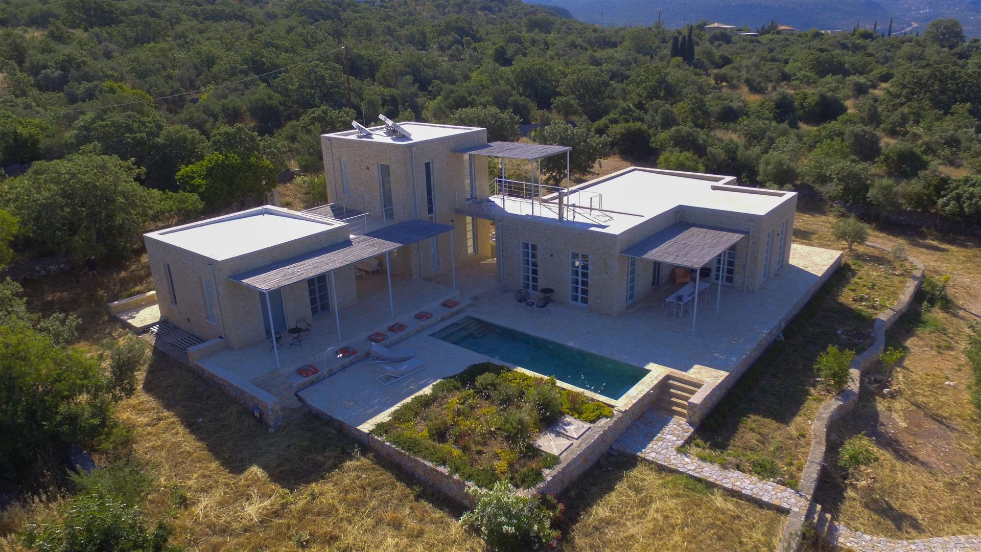 Modern Villa with Unobstructed Sea View in Pyrgos, West Mani