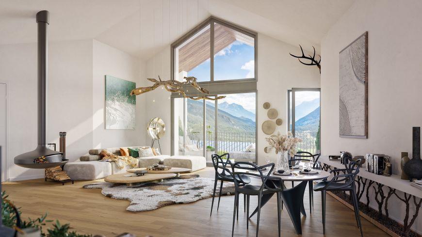 2 bed ski apartment in Briancon
