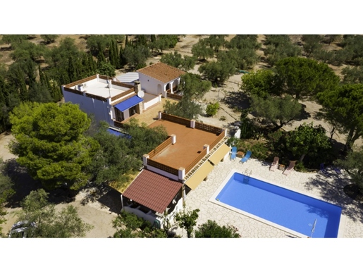 Casa de campo con piscina privada y apartamento de invitados, pozo propio y 8'000m2 vallados