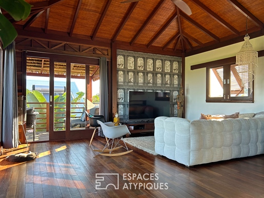 Maison balinaise avec vue à Saint Pierre de la reunion