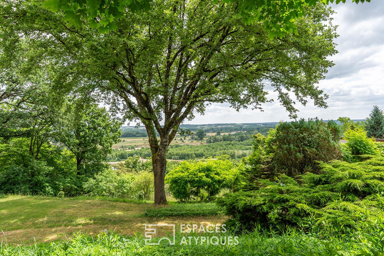 Maison d'architecte avec vue panoramique sur la Loire