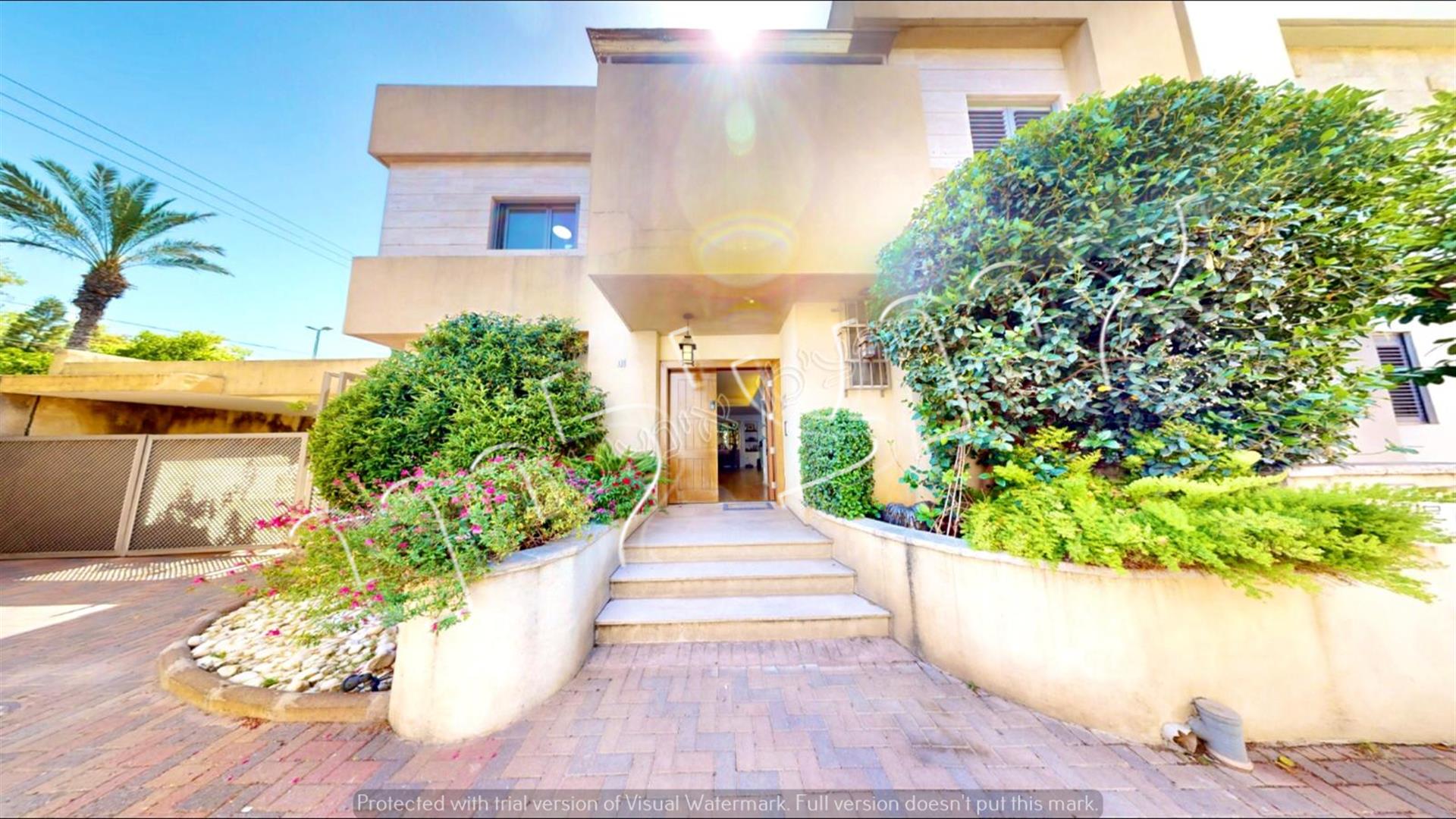 In Ra'anana,a semi-detached house designed