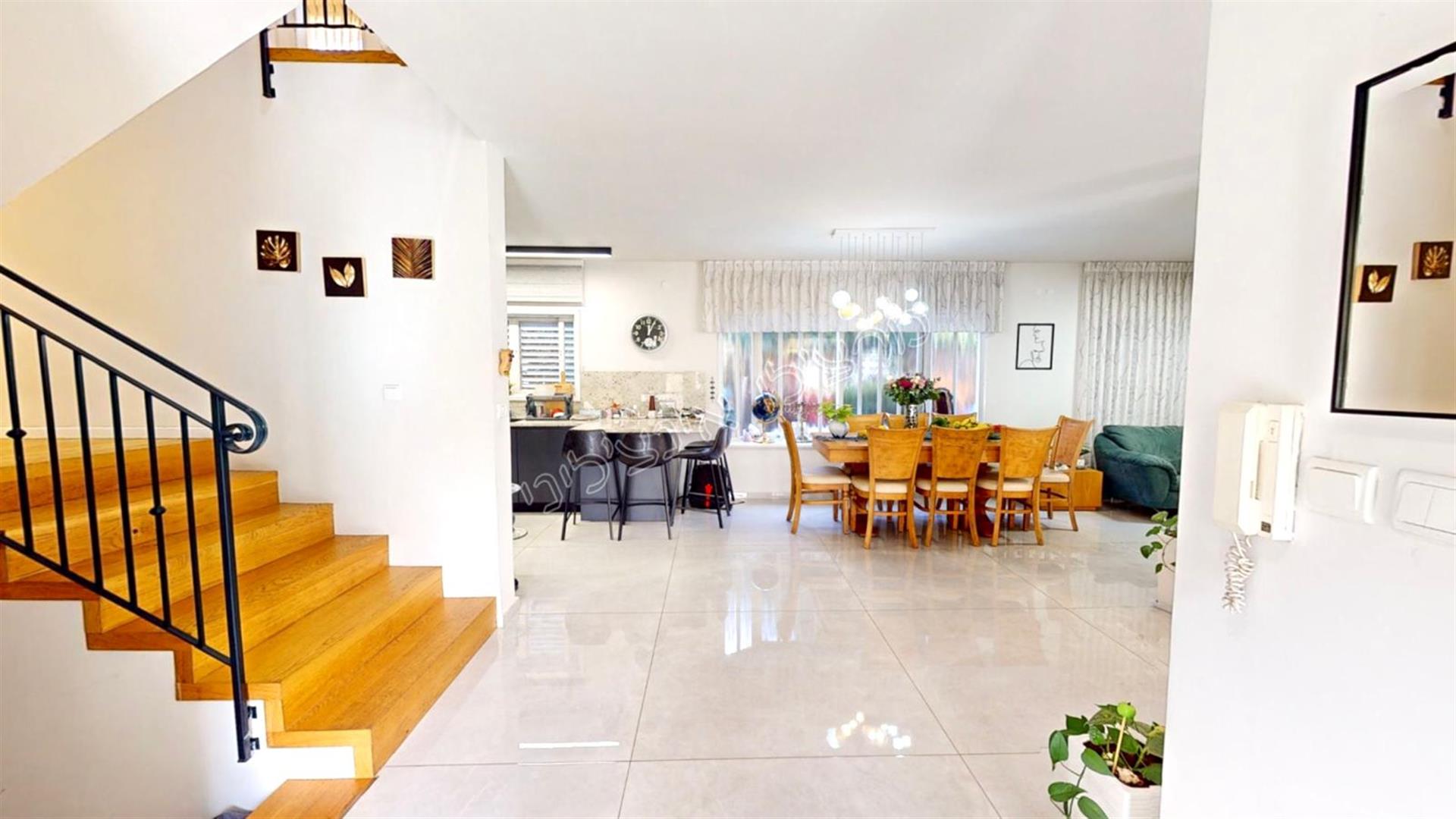 In Ra'anana,A magical and beautiful private house on two levels.