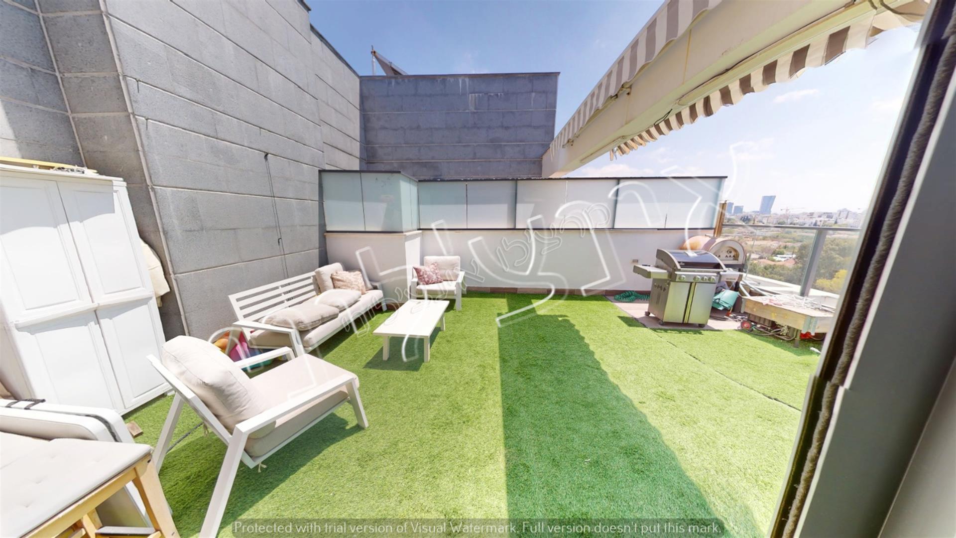 In Ra'anana, a magical and unique rooftop duplex