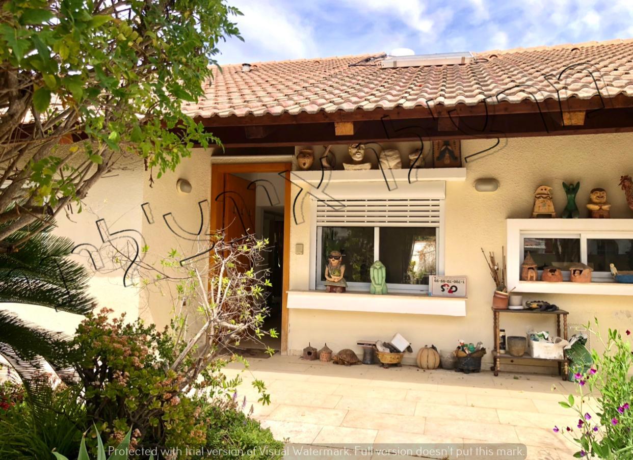 In western Ramat Hasharon,A special and quiet pastoral semi detached house