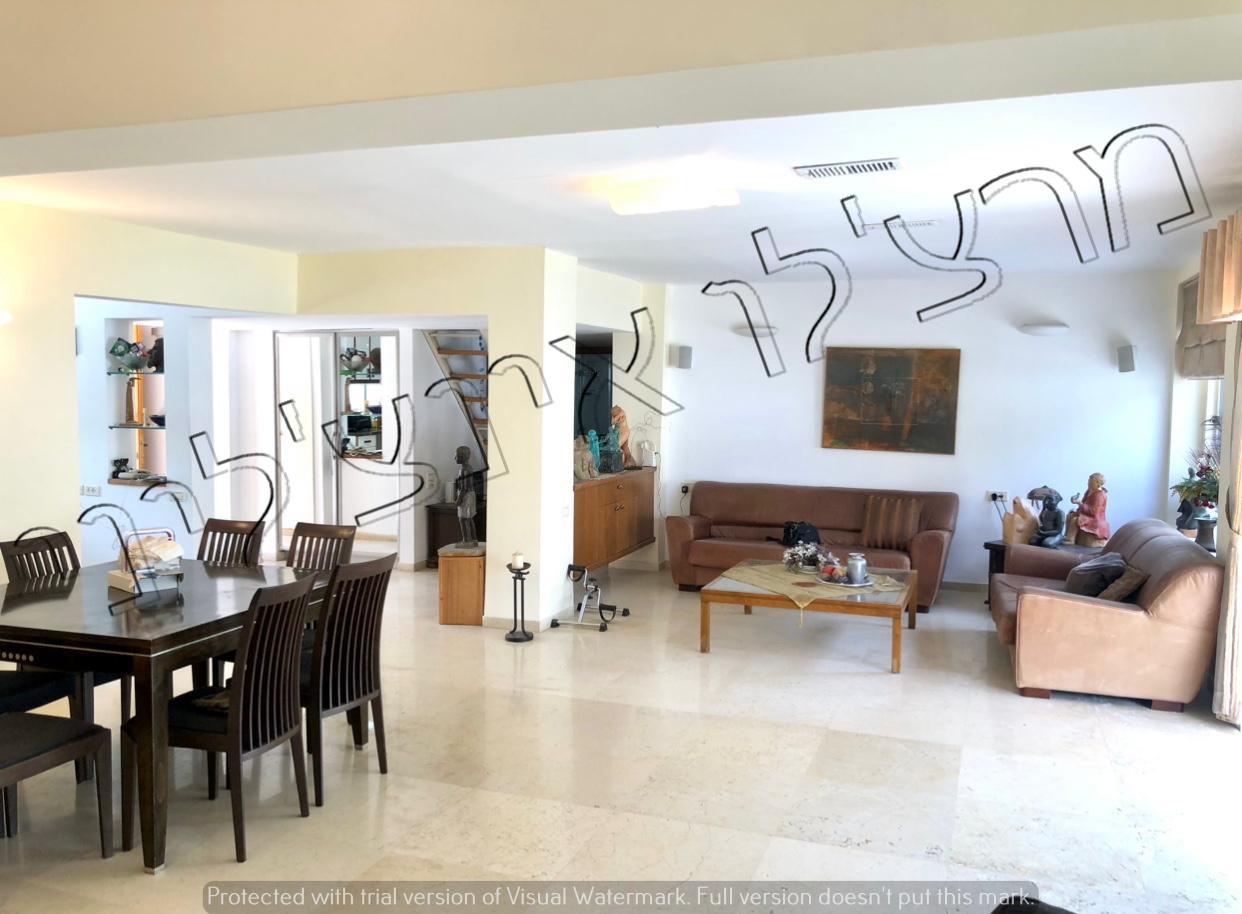 In western Ramat Hasharon,A special and quiet pastoral semi detached house