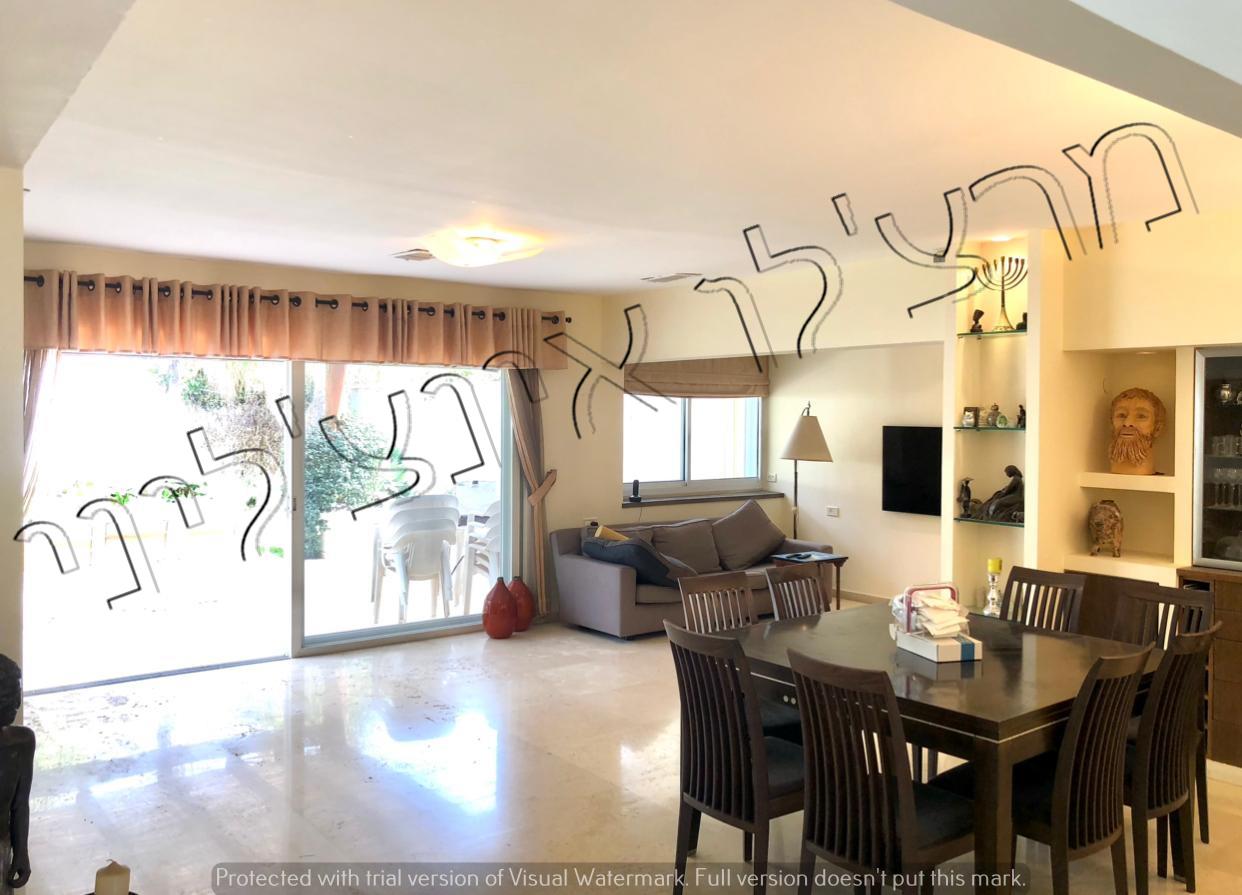 In western Ramat Hasharon,A special and quiet pastoral semi detached house