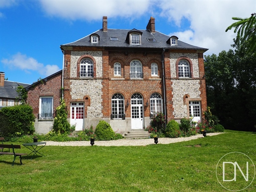 Herrenhaus mit Nebengebäuden auf 2160 m2 Garten, Petites Dalles, Alabasterküste, Seine-Maritime (76