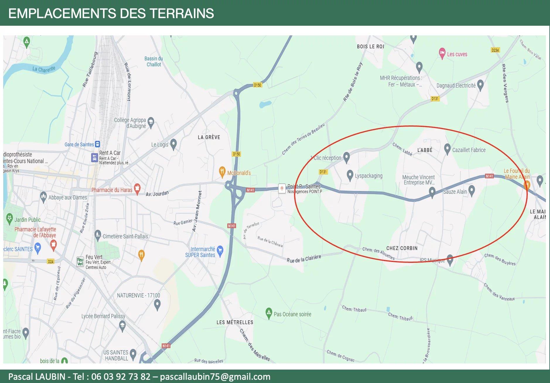 Lands for sale in Charentes Maritimes