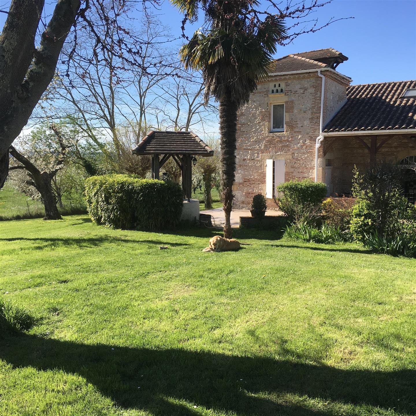Casa de fazenda de pedra.