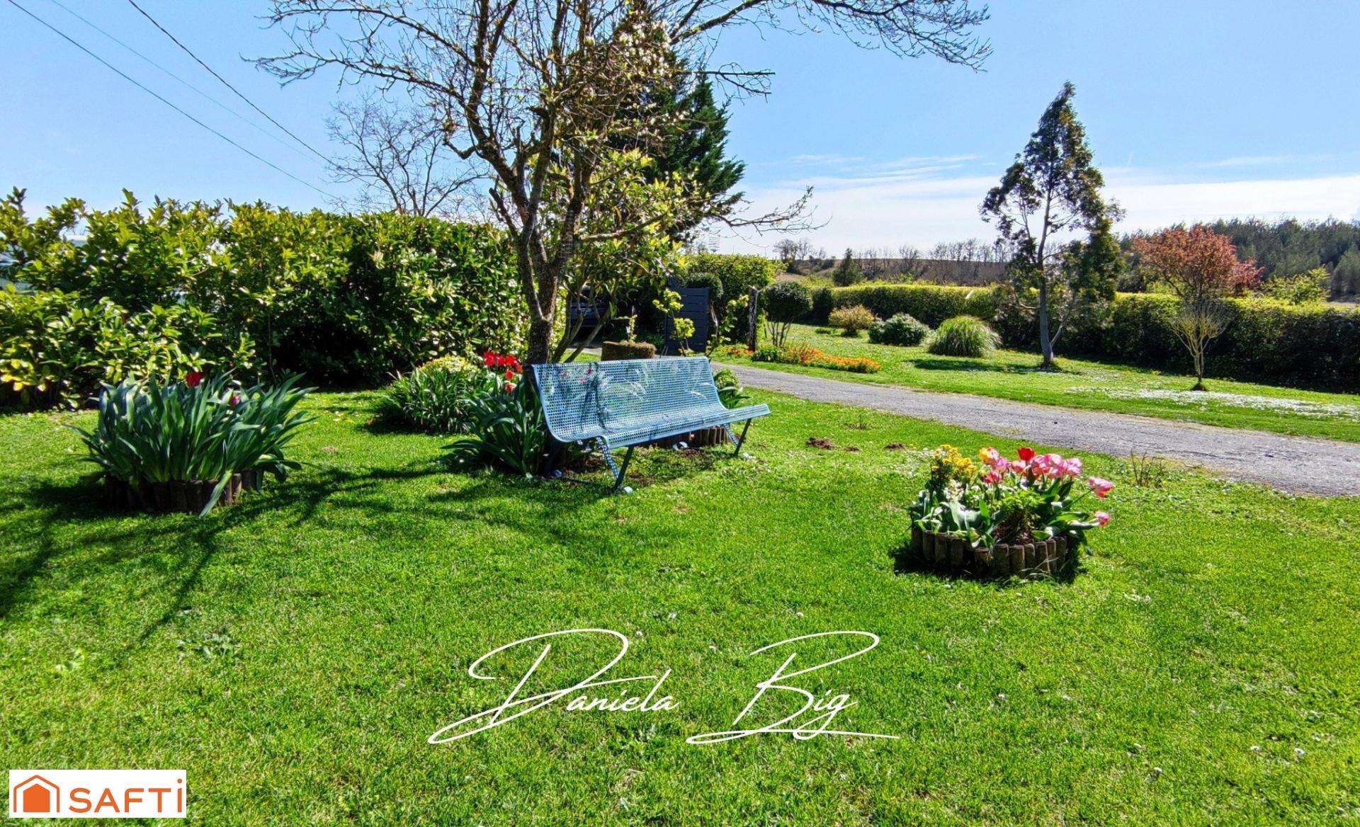 Large house with independent studio, garages and land not overlooked in a quiet area