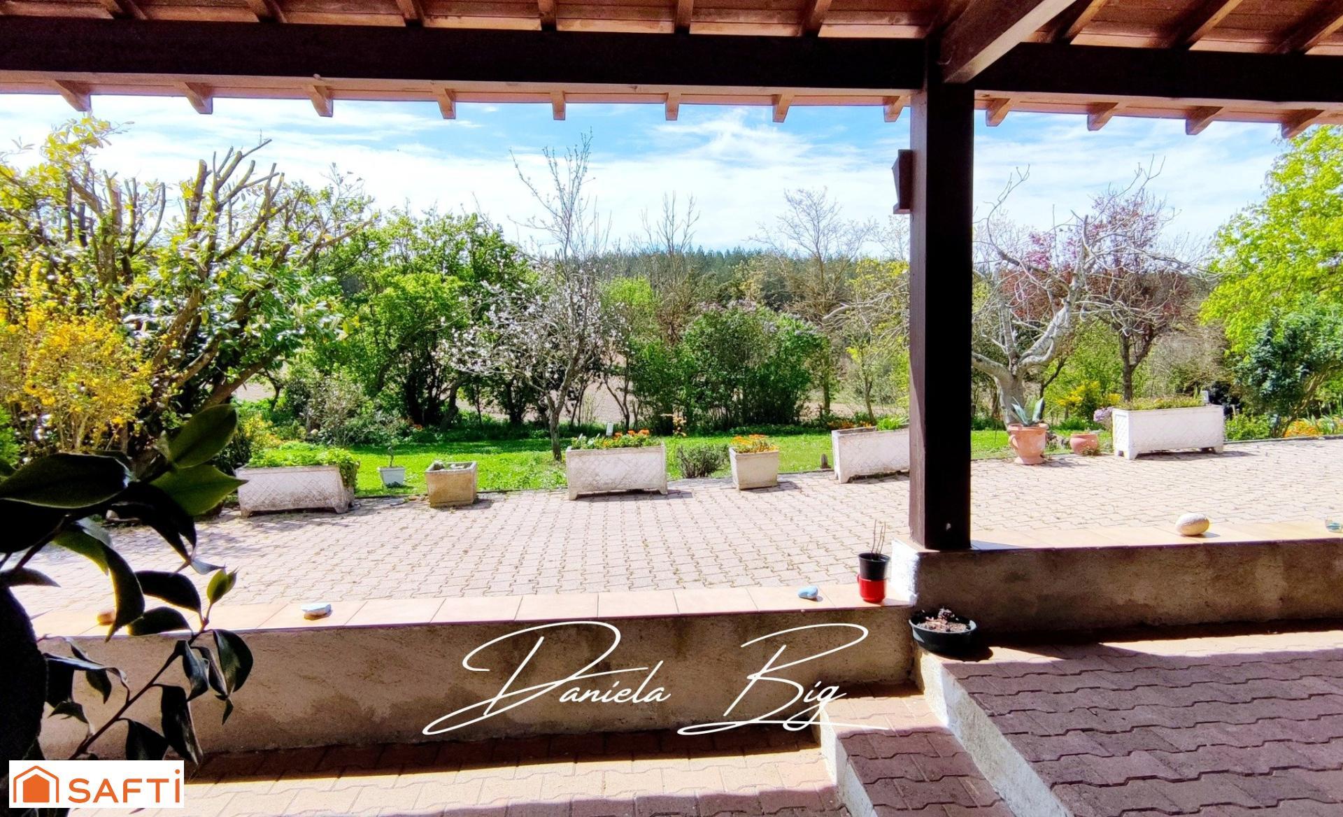 Large house with independent studio, garages and land not overlooked in a quiet area