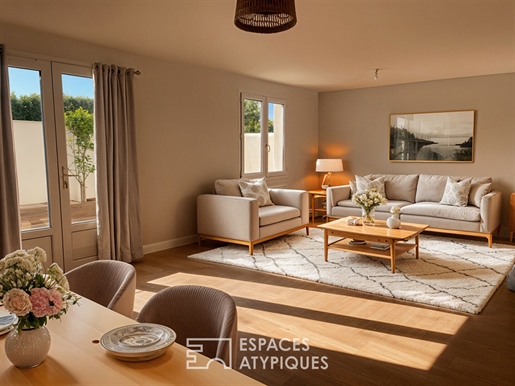 Renovated single-story house with garden